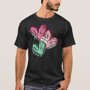 Wife Mum Registered Nurse Leopard Hearts Mothers T-Shirt