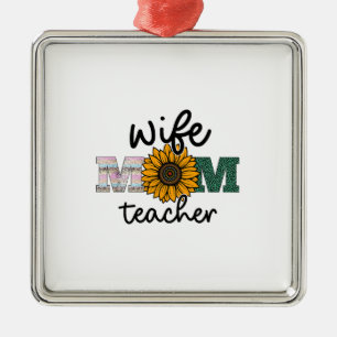 Wife Mum Teacher Metal Tree Decoration