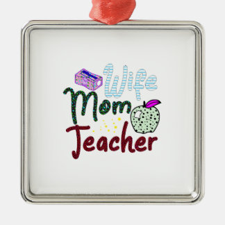 Wife Mum Teacher Metal Tree Decoration