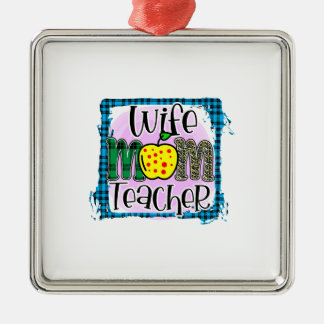 Wife Mum Teacher Metal Tree Decoration