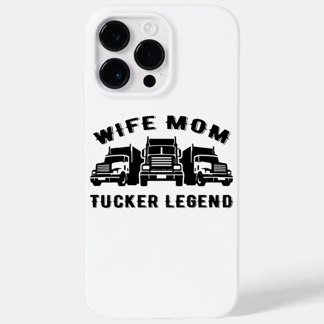 Wife Mum Trucker Legend Quotes Case-Mate iPhone Case (Back)