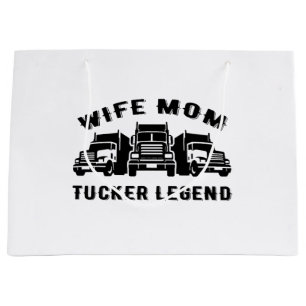 Wife Mum Trucker Legend Quotes Large Gift Bag