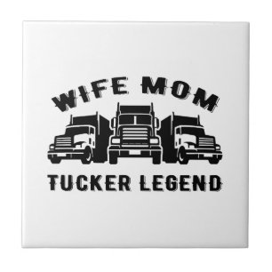 Wife Mum Trucker Legend Quotes Tile