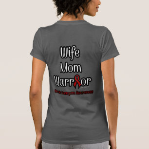 Wife/Mum/Warrior...Brain Aneurysm T-Shirt