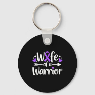 Wife of a warrior lupus awareness sle fighter key ring