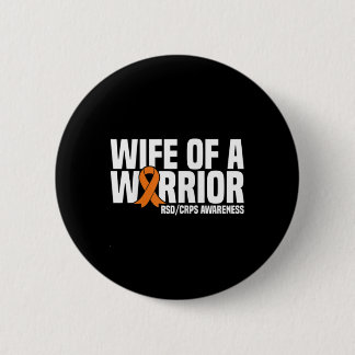 Wife Of A Warrior Orange Ribbon Rsdcrps Awareness  6 Cm Round Badge