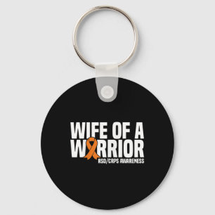 Wife Of A Warrior Orange Ribbon Rsdcrps Awareness Key Ring