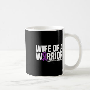Wife Of A Warrior Purple Ribbon Pancreatic Cancer Coffee Mug