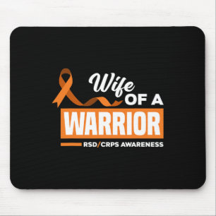 Wife Of A Warrior Support Supporter Rsd Crps Aware Mouse Mat