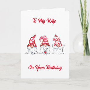 **WIFE** ON "YOUR BIRTHDAY" CARD