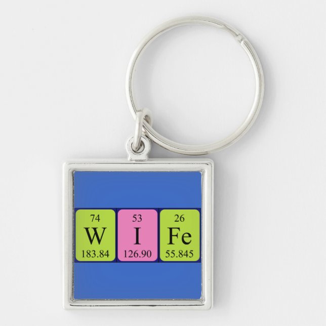 Wife periodic table name keyring (Front)