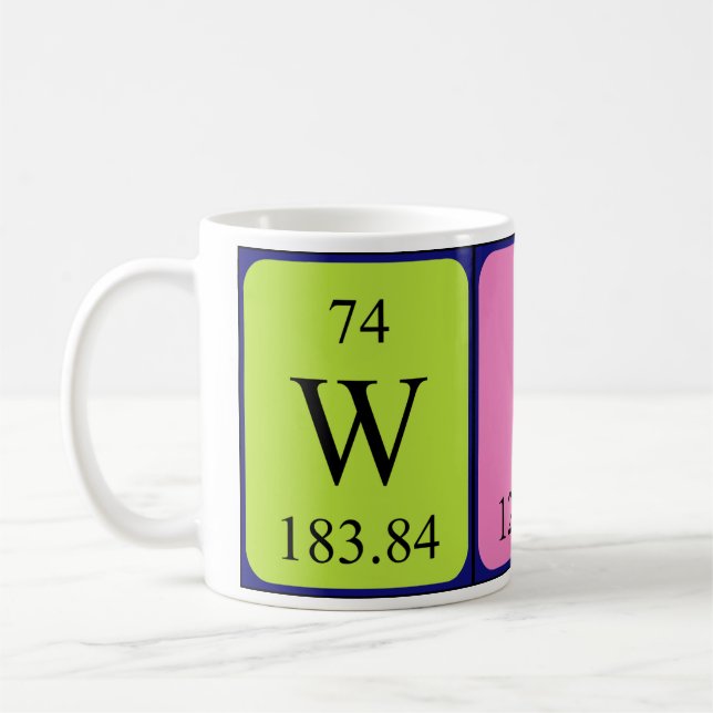 Wife periodic table name mug (Left)