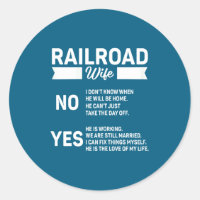 Wife Railroad Worker For Train Lover Enthusiast Ra