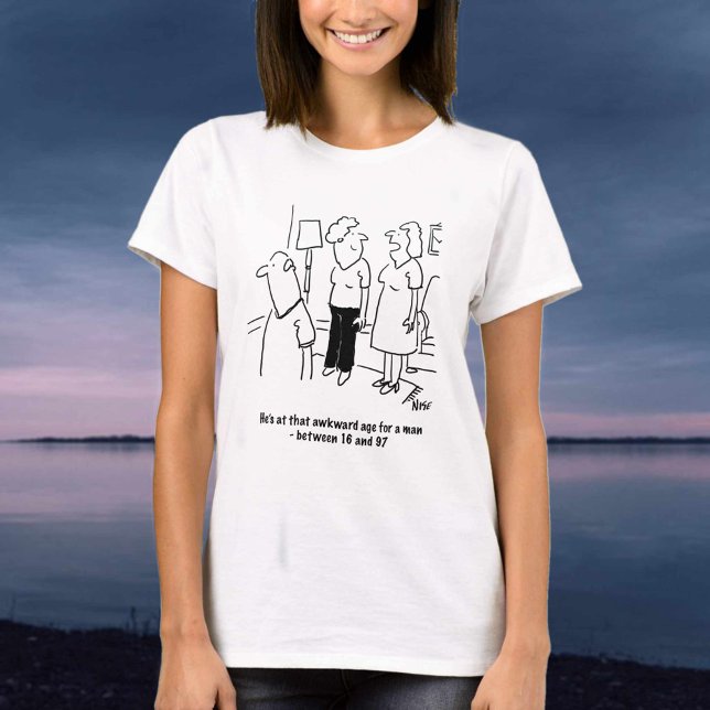 Wife says husband is at that awkward age T-Shirt (Creator Uploaded)