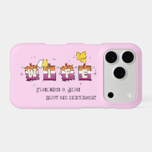 Wife Sunset Lesbian Flag Happy Anniversary