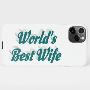 Wife with green text iPhone case