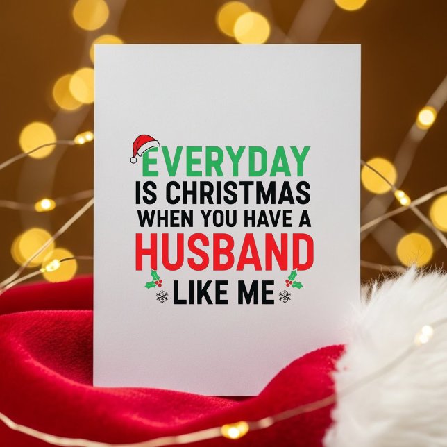 Wife Xmas Card Funny From Loving Husband (Creator Uploaded)