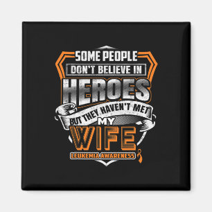 Wife's Fight Is My Fight Leukaemia Awareness 2 Magnet