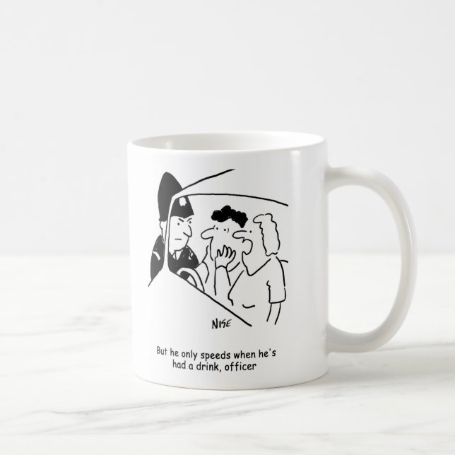 Wife's Husband's a Drink Driver Coffee Mug (Right)