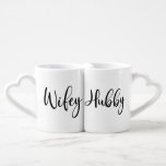 Wifey and Hubby Lovers Mugs Wedding Gift<br><div class="desc">Wifey and Hubby Lovers Mugs Wedding Gift</div>