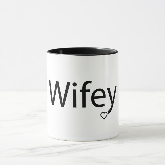 Wifey - Black 11 oz Combo Mug (Center)