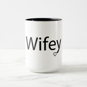 Wifey - Black 15 oz Combo Mug