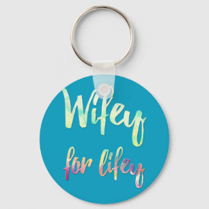 wifey bride keychain