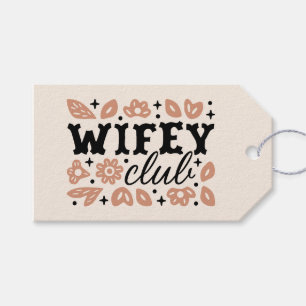 Wifey club cowboy wife country cowgirl aesthetic gift tags