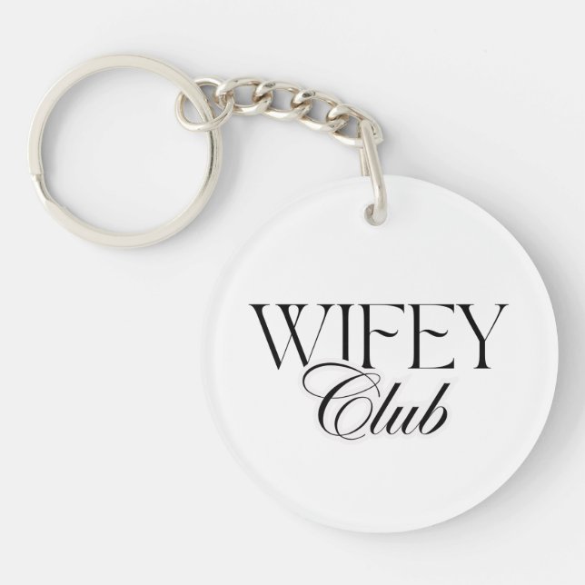 Wifey Club Key Ring (Front)