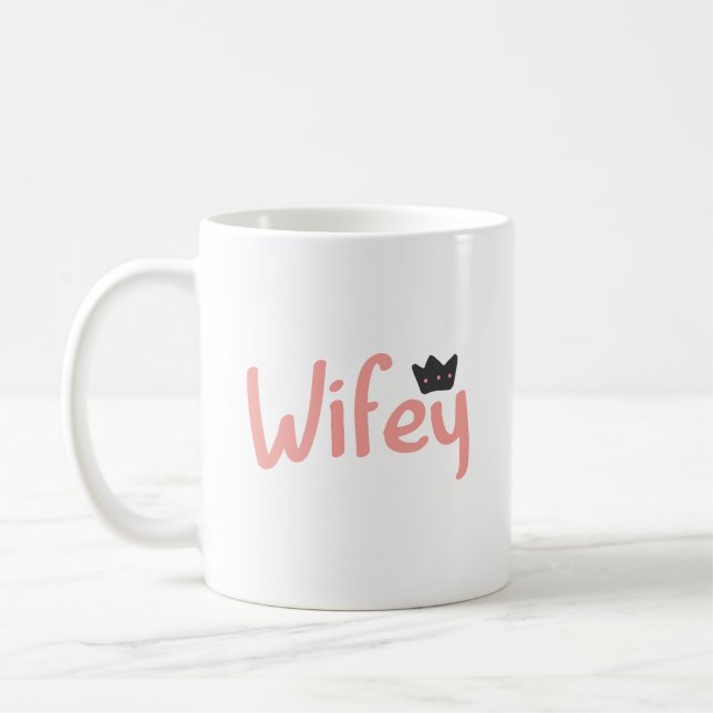 Wifey Crown Coffee Mug (Left)