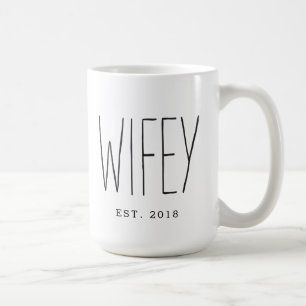 Wifey Custom Couple Mug Wedding Mug Anniversary