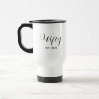 Wifey Elegant Black Script White Women