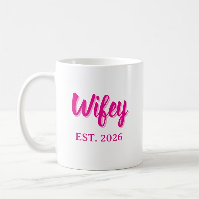 Wifey est. 2026 coffee mug (Left)