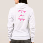 Wifey for Lifey Hoody<br><div class="desc">This is an adorable hoody for the newlywed bride that states, "Wifey for Lifey" in fun script. It is a great gift for the bridal shower, and makes hair, makeup and changing much easier on wedding day. Scroll down to see other cute Wifey items.</div>