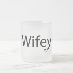 Wifey - Frosted 10 oz Frosted Glass Mug