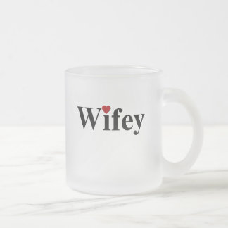 Wifey Frosted Glass Coffee Mug