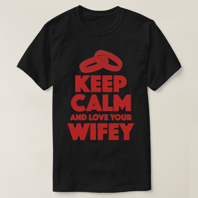 Wifey Funny Wife Gift T-Shirt (Design Front)