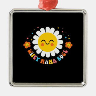 Wifey Mama Boss Retro Mama Metal Tree Decoration