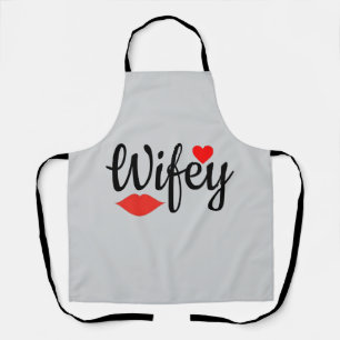 Wifey Matching Couple Apron