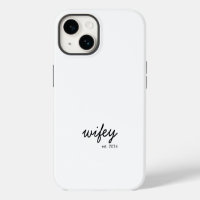 Wifey Modern Minimalist Script Personalised Bride