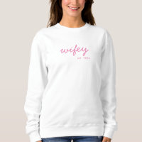 Wifey Modern Minimalist Script Personalised Bride