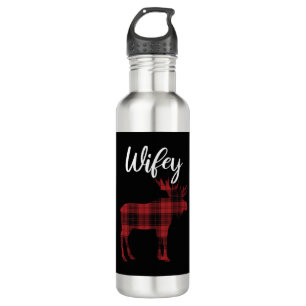 Wifey Moose Matching Family Christmas Pyjamas 710 Ml Water Bottle
