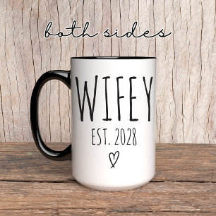 Wifey Mug – Personalized Wedding Gift for Bride