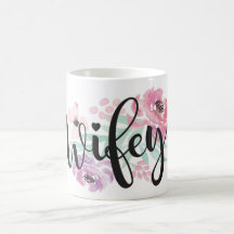 Wifey Mug Wedding Bridal Cup Bride to be Mrs Gift