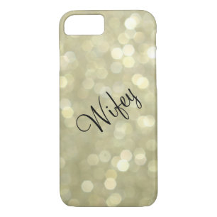 Wifey Sparkly Gold iPhone 7 Case