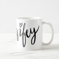 WIFEY Stylish hand lettered script typography