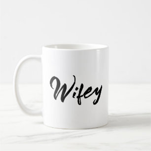 Wifey vintage Black Script Womens Coffee Mug
