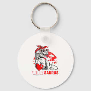 Wifeysaurus dinosaur wife t rex matching couple key ring