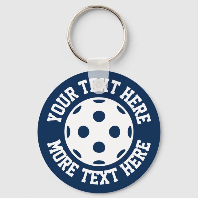 Wiffle ball keychain gift for players and fans (Front)