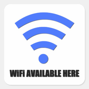 Wifi Available Here Sticker